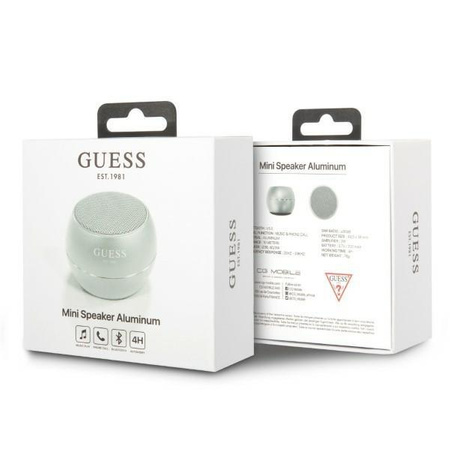 Etui Guess głośnik Bluetooth GUWSALGEG Speaker mini - szare
