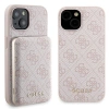 Zestaw Guess GUBPM5P15S4GEMGP iPhone15 6.1 hardcase + Powerbank 5000mAh MagSafe różowy/pink 4G Metal Logo