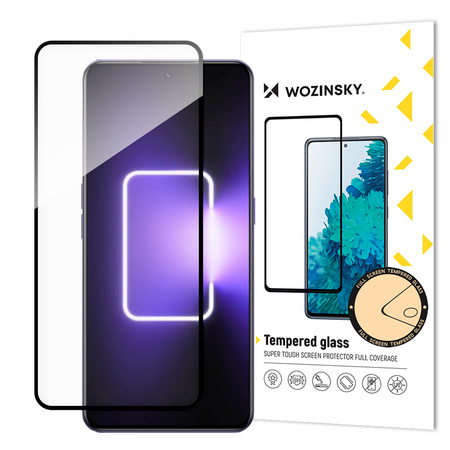 Wozinsky Full Glue Tempered Glass szkło hartowane do Realme GT Neo 5 / Realme GT3 9H na cały ekran z czarną ramką