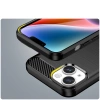 Carbon Case etui iPhone 14 Plus elastyczny żelowy pokrowiec na tył plecki czarny