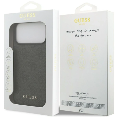 GUESS ETUI CLASSIC 4G DO IPHONE 17 PRO MAX OCHRONNE Z MAGNETYCZNYM
