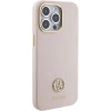 Etui Guess Silicone Logo Strass 4G do iPhone 15 Pro Max - różowe