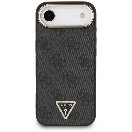 Etui Guess 4G Triangle Logo MagSafe do   iPhone Air czarny złoty