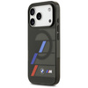 Etui BMW M IML Metal Buttons Tricolor    Lines MagSafe do iPhone 17 Pro czarny