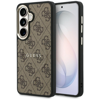 Etui Guess 4G Embossed Ring MagSafe do   Samsung Galaxy S26 brązowy