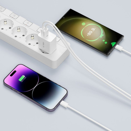 TECH-PROTECT ŁADOWARKA 2-PORTOWA PD 35W DO IPHONE 11 12 13 SZYBKA ŁADOWARKA