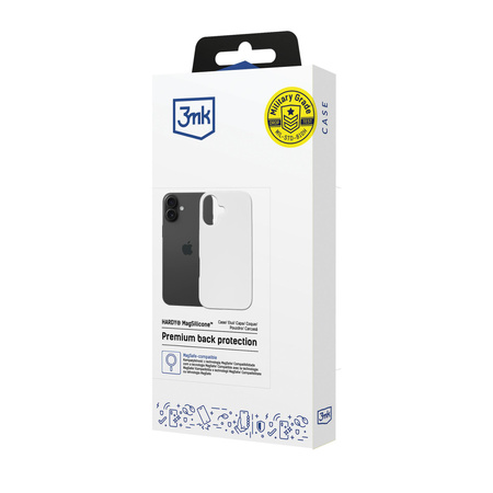 Apple iPhone 16 - 3mk Hardy MagSilicone White