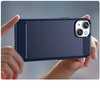 Carbon Case etui iPhone 14 elastyczny żelowy pokrowiec na tył plecki niebieski