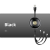 USAMS KABEL 3W1 U69 DO DO LIGHTNING MICRO USB USB-C 1M DO ŁADOWANIA