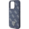 Etui Guess 4G Triangle Metal Logo na iPhone 15 Pro - niebieskie
