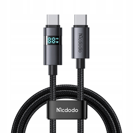 MCDODO CABLE WITH DISPLAY USB-C FAST CHARGING USB TYPE C 5A 100W 1M