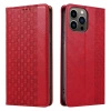 Magnet Strap Case etui Samsung Galaxy S23 Ultra pokrowiec z klapką portfel mini smycz podstawka czerwone