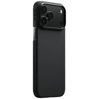 Etui PITAKA Ultra-Slim MagSafe do iPhone 17 Pro czarno szary