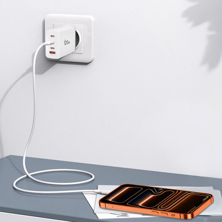 TECH-PROTECT NC120W-GAN 4-PORT NETWORK CHARGER PD 120W / QC3.0 WHITE