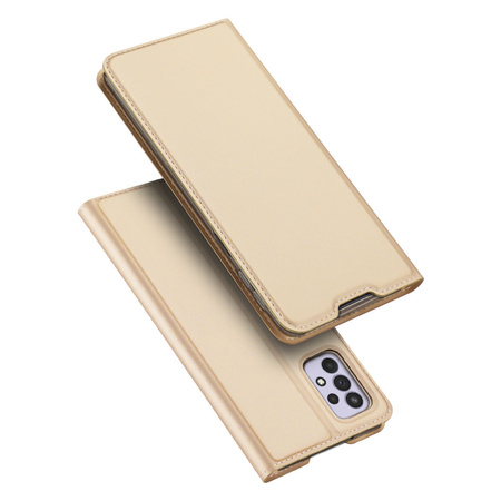 Dux Ducis Skin Pro kabura etui pokrowiec z klapką Samsung Galaxy A33 5G złoty