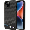 Etui BMW BMHCP13M22NBCK na iPhone 13 - czarne Leather Carbon