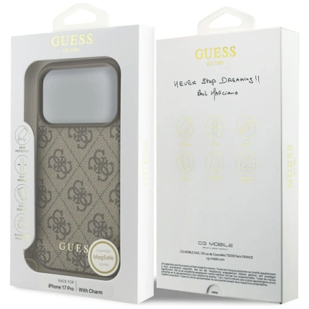 GUESS ETUI CASE DO IPHONE 17 PRO 4G CHARMS COLLECTION MAGSAFE