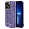 Etui Guess Sequin Script Metal na iPhone 14 Pro Max - fioletowe