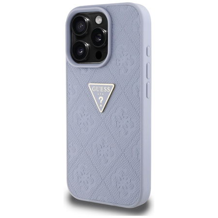 GUESS ETUI TPU DO IPHONE 16 PRO Z LOGO METALOWYM WZÓR TRIANGLE DO TELEFONU
