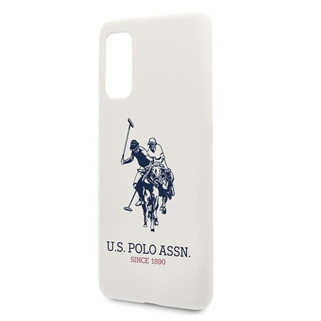 Etui U.S. Polo Assn. Silicone Collection na Samsung Galaxy S20 - białe