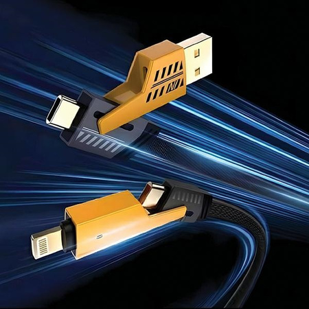 AWEI ZESTAW KABLI 4W1 CL-226 USB-C DO LIGHTNING USB-A DO TELEFONÓW IPHONE