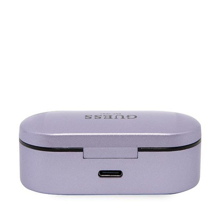 Guess słuchawki Bluetooth GUTWST31EU TWS + stacja dokująca fioletowy/purple