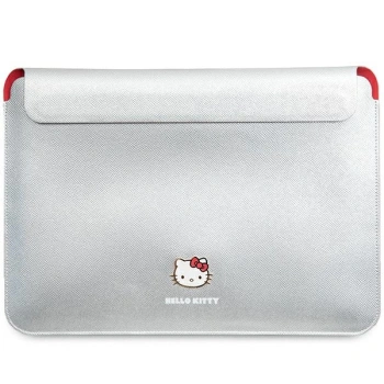 Hello Kitty Sleeve HKCS14PGHDLMS 14srebrny/silver PU Metal Logo
