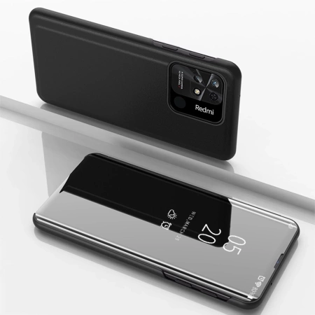 Clear View Case etui Xiaomi Redmi 10C pokrowiec z klapką czarne