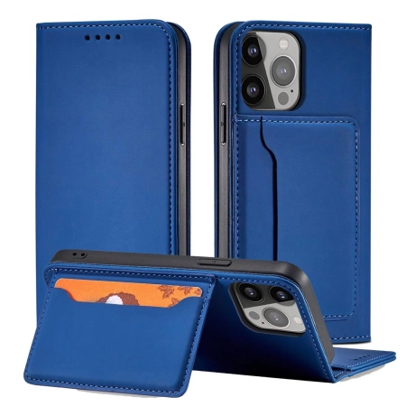 HURTEL MAGNET CARD CASE POKROWIEC Z KLAPKĄ DO IPHONE 14 PORTFEL PODSTAWKA