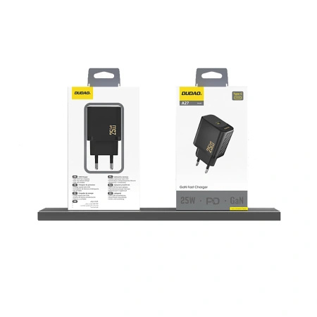 DUDAO ŁADOWARKA SIECIOWA GAŃ 25W USB-C DO IPHONE 12 13 14 SZYBKIE ŁADOWANIE