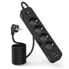 TECH-PROTECT LISTWA ZASILAJĄCA DO SMARTFONÓW 4 GNIAZDA 2 USB 1 TYPE-C 200CM