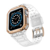 Protect Strap Band opaska z etui do Apple Watch 7 / 6 / 5 / 4 / 3 / 2 / SE (45 / 44 / 42mm) obudowa pancerny pokrowiec na zegarek różowy