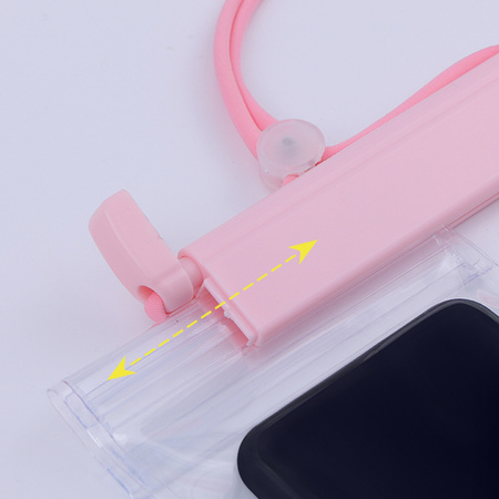 Wodoodporne etui na telefon 115 mm x 220 mm torebka na basen plażę czarny