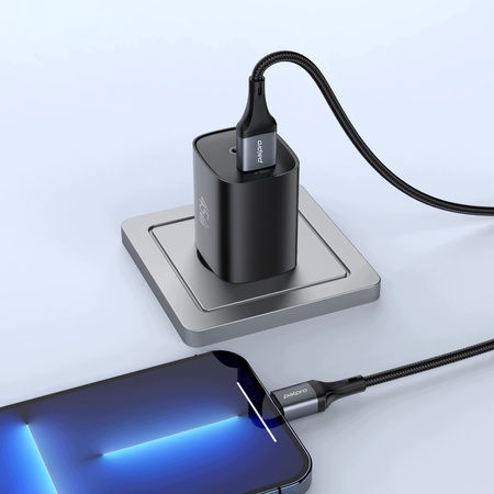PALPRO KABEL USB-A LIGHTNING SZYBKIE ŁADOWANIE DO APPLE IPHONE 12 13 14 1M