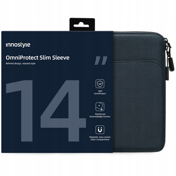INNOSTYLE TORBA NA LAPTOPA 14" WODOODPORNA ETUI OMNIPROTECT SLIM NIEBIESKA