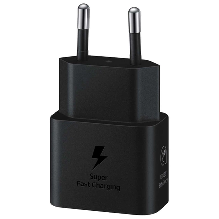 Ładowarka sieciowa GaN Samsung EP-T2510NBEGEU 25W SFC USB-C - czarna