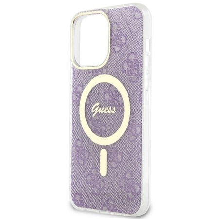 Etui Guess GUHMP14XH4STU na iPhone 14 Pro Max 6.7" purpurowy/purple hardcase 4G MagSafe