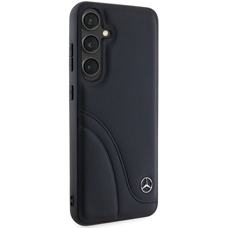 MERCEDES ETUI HARDCASE LEATHER DO SAMSUNG GALAXY S24 S921 Z FALISTYM SZWIEM