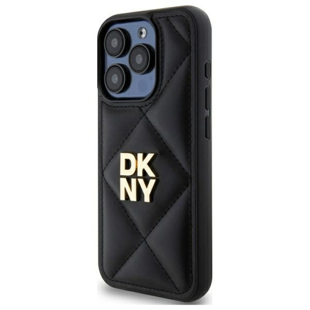 DKNY ETUI HARDCASE DO IPHONE 15 PRO MAX 6.7 POKROWIEC QUILTED LOGO OCHRONA