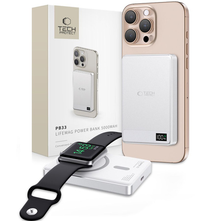 TECH-PROTECT PB33 LIFEMAG DO MAGSAFE POWER BANK 5000MAH DO IPHONE 12 13 14