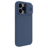 Nillkin CamShield Magnetic Silicone Case etui iPhone 14 Pro Max magnetyczny MagSafe pokrowiec z osłoną na aparat niebieski