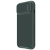 Nillkin Textured S Case etui iPhone 14 Pro Max pancerny pokrowiec z osłoną na aparat ciemnozielone