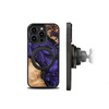 Etui z drewna i żywicy na iPhone 15 Pro MagSafe Bewood Unique Violet - fioletowo-czarne