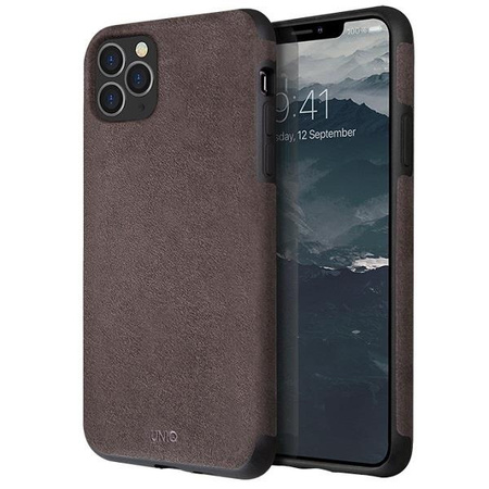Etui Uniq Sueve na iPhone 11 Pro - ciemnoszary