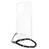 Guess GUHCP13LKPSBK iPhone 13 Pro / 13 6,1" Transparent hardcase Black Pearl