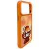 Etui Nimmy Big Eyed Pet 2.0 Raccoon do   iPhone 17 Pro Max pomarańczowy