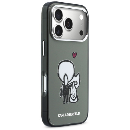 Etui Karl Lagerfeld Karl & Choupette     Back MagSafe do iPhone 17 Pro czarny