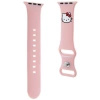 Pasek Hello Kitty Silicone Kitty Head na Apple Watch 38/40/41mm - różowy