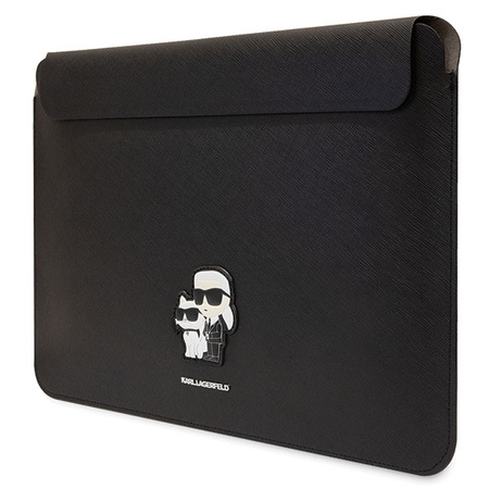 Karl Lagerfeld Sleeve KLCS14SAKCPMK 14 czarny/black Saffiano Karl&Choupette