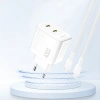 Ładowarka sieciowa Dudao A28PEU PD 45W GaN 2xUSB - biała